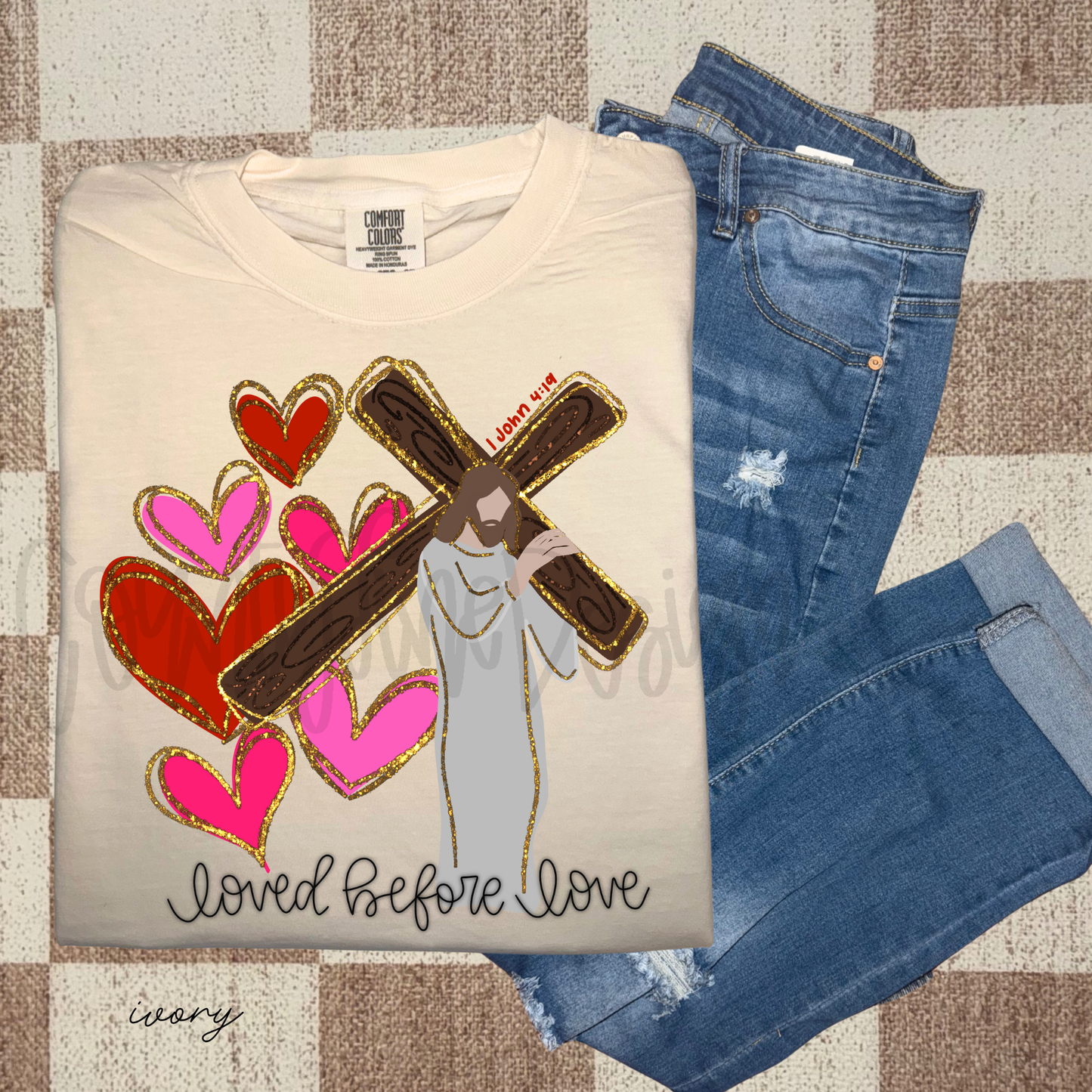 Loved before love Valentines png