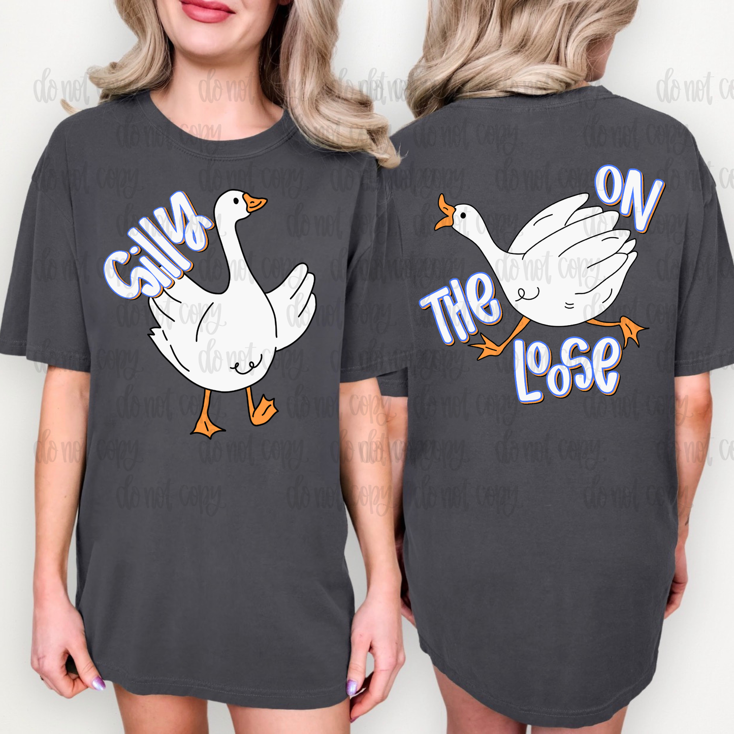 Silly goose on the loose blue PNG BUNDLE