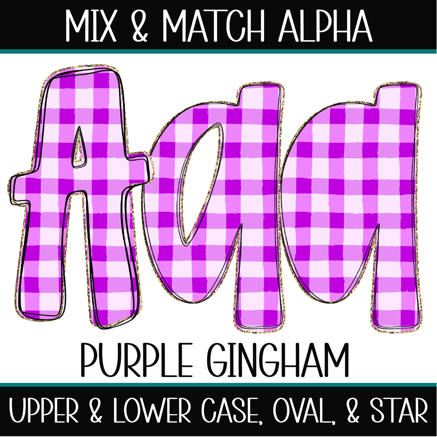 Purple gingham alpha