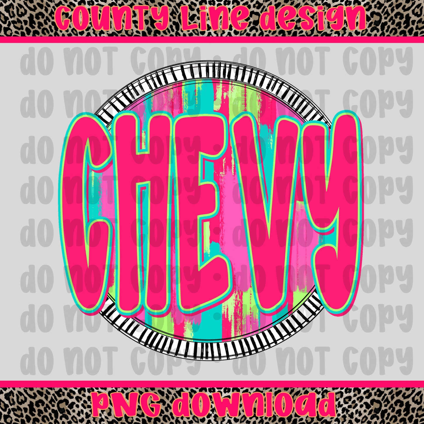 Chevy Neon Circle PNG