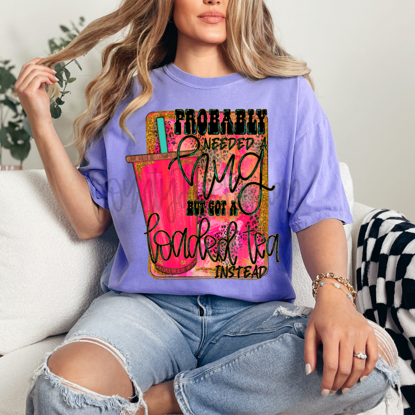 Probably needed a hug - LOADED TEA with background PNG