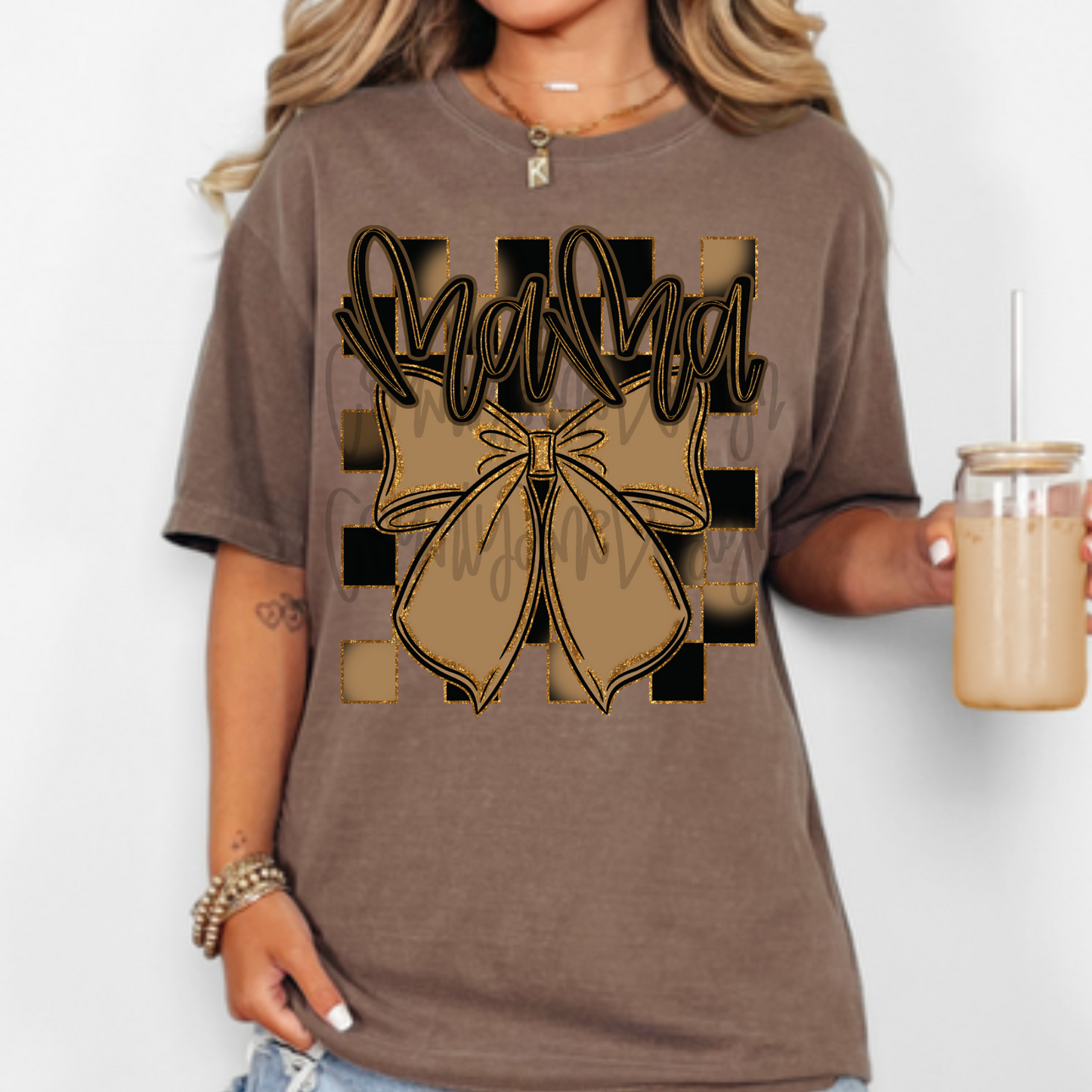 Mama Neutral Bow PNG