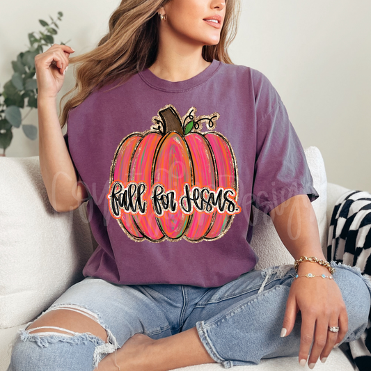 Fall For Jesus Pumpkin PNG