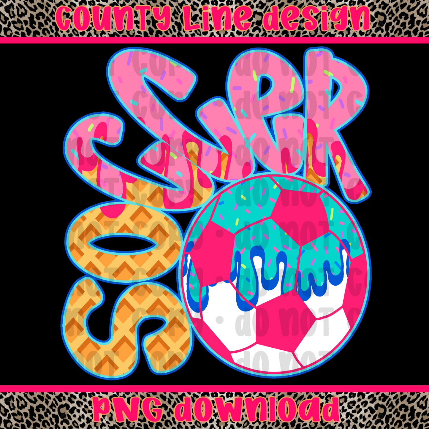 Soccer drip PNG