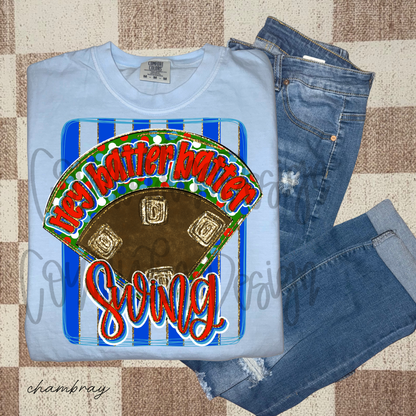 Baseball Hey batter batter 3up 3down PNG