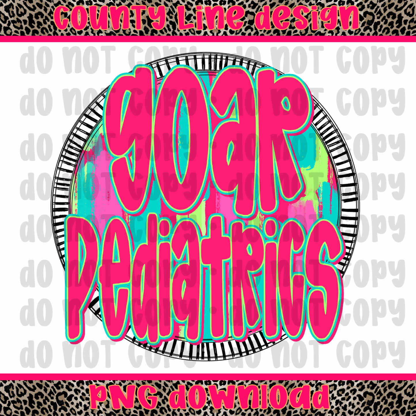 Goar Pediatrics Neon Circle PNG