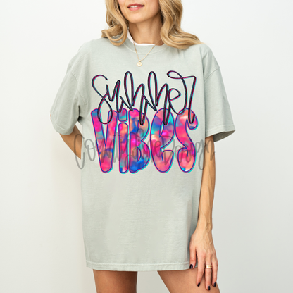 Summer Vibes Foil PNG