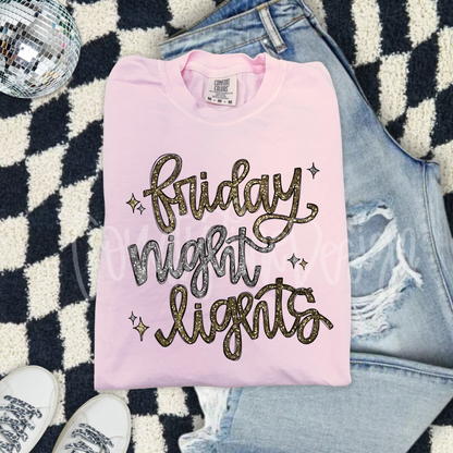 Friday Night Lights Glitter PNG