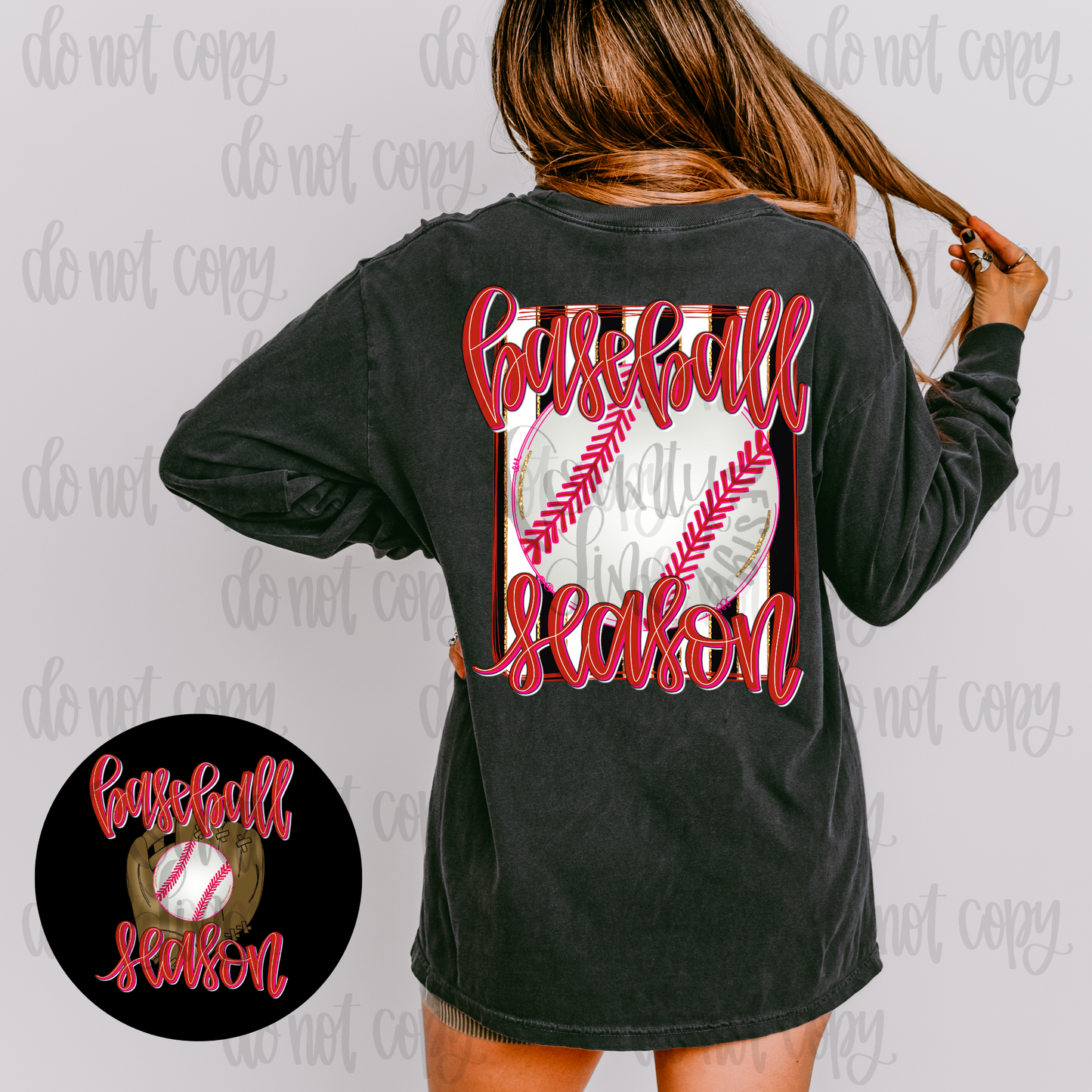 Baseball season preppy PNG