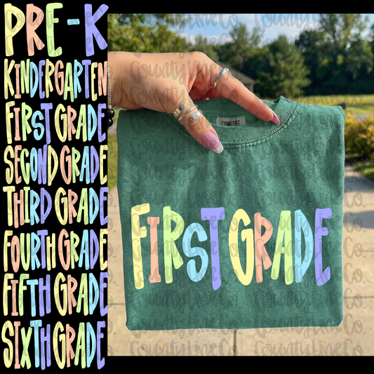 Boy multicolor school bundle - PreK to 6th PNG