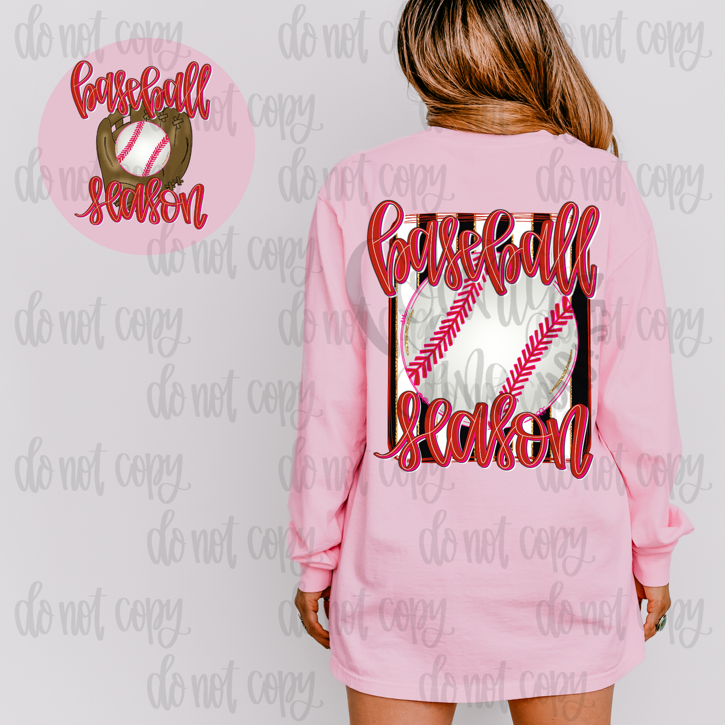 Baseball season preppy PNG