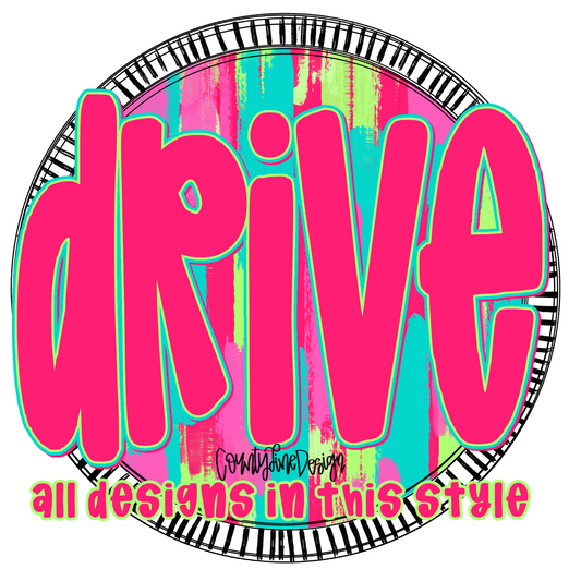 Neon Circle DESIGN DRIVE BUNDLE - All designs in this style!!