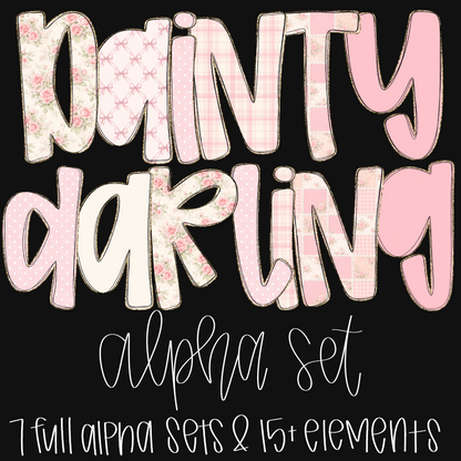 Dainty Darling Alpha set - 7 Full Alphas!