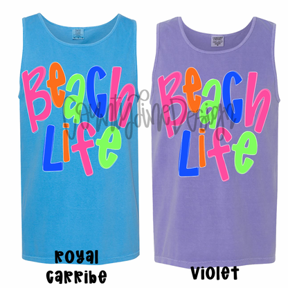 Beach life neon PNG