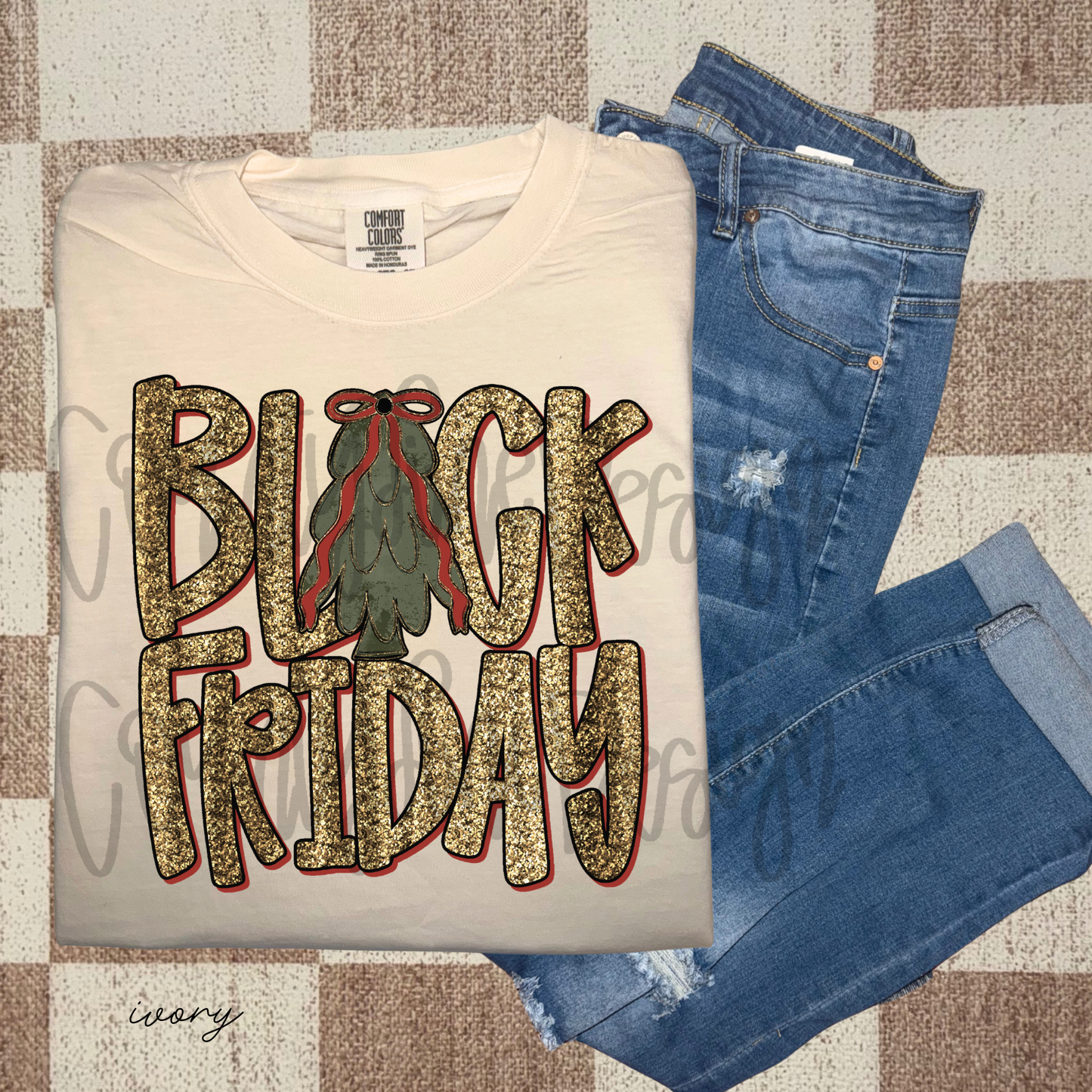 Black Friday Christmas Tree PNG