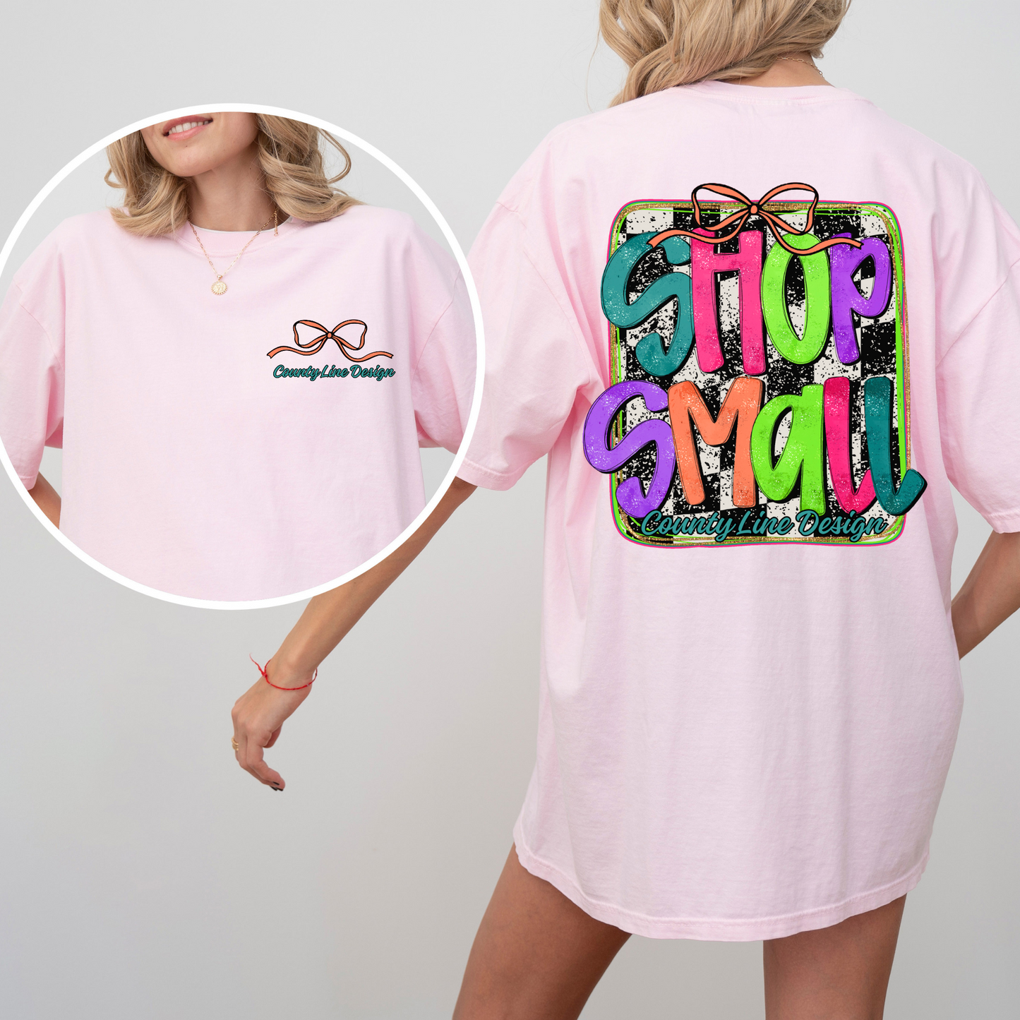 Shop Small Neon Checker PNG - Add your own name!