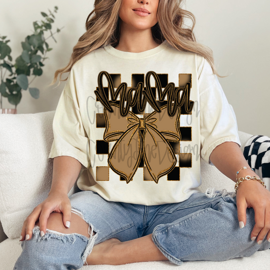 Mama Neutral Bow PNG