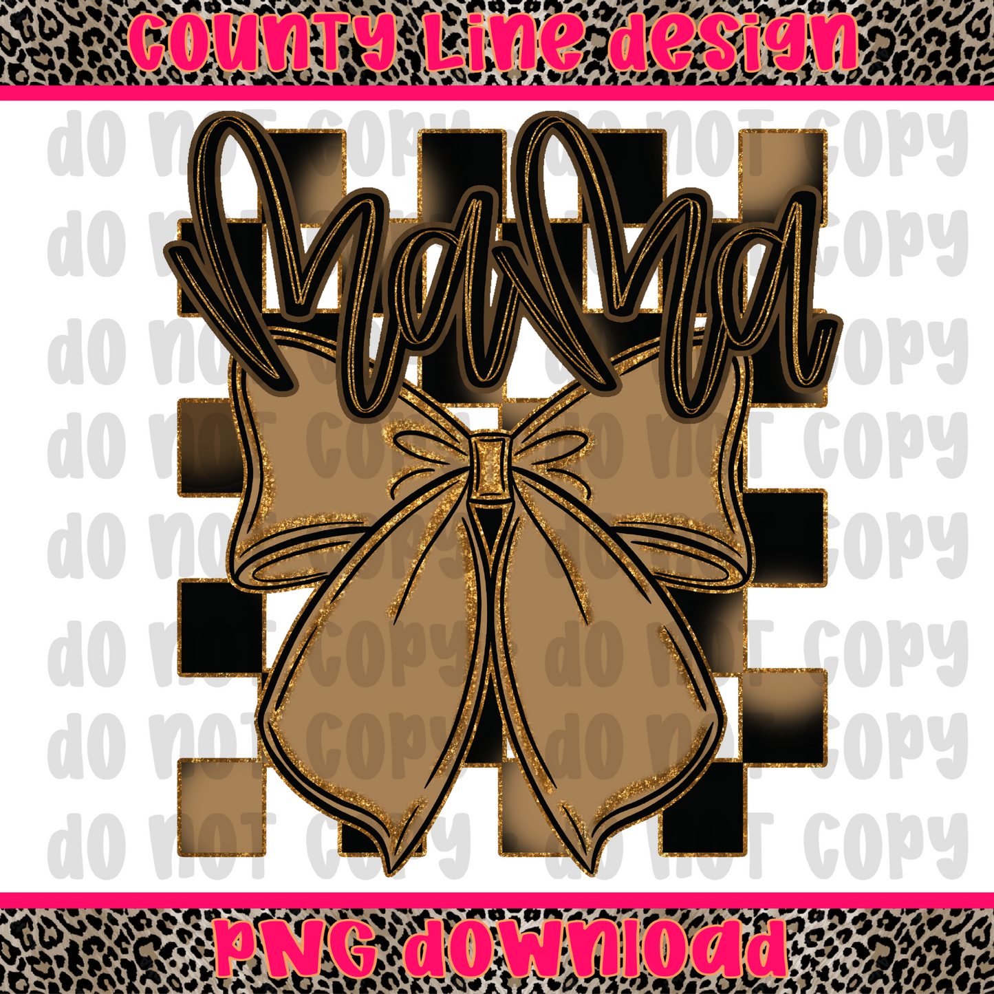 Mama Neutral Bow PNG