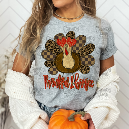 Thankful & Boujee Turkey PNG
