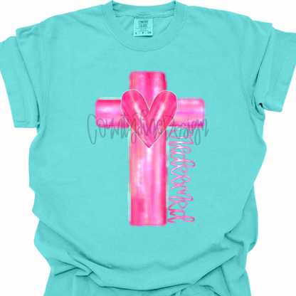 Redeemed Cross Heart PNG