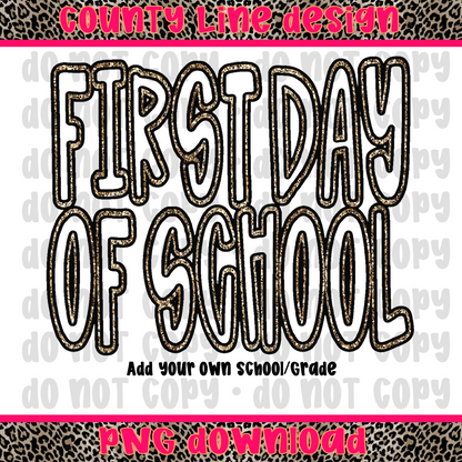 First Day of School PNG