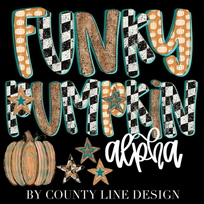 The Funky Pumpkin Alpha Set PNGS - 3 ALPHA SETS! 4 elements!
