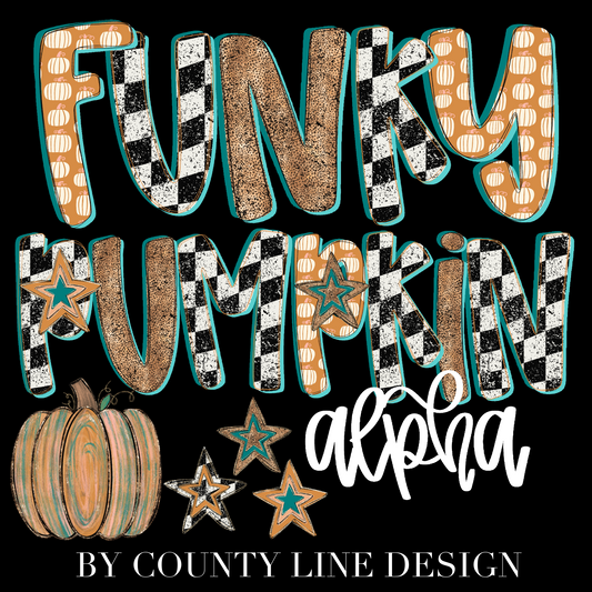 The Funky Pumpkin Alpha Set PNGS - 3 ALPHA SETS! 4 elements!
