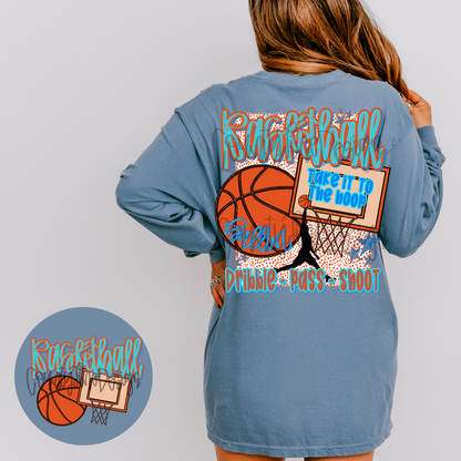Basketball preppy PNG - POCKET DESIGN INCLUDED