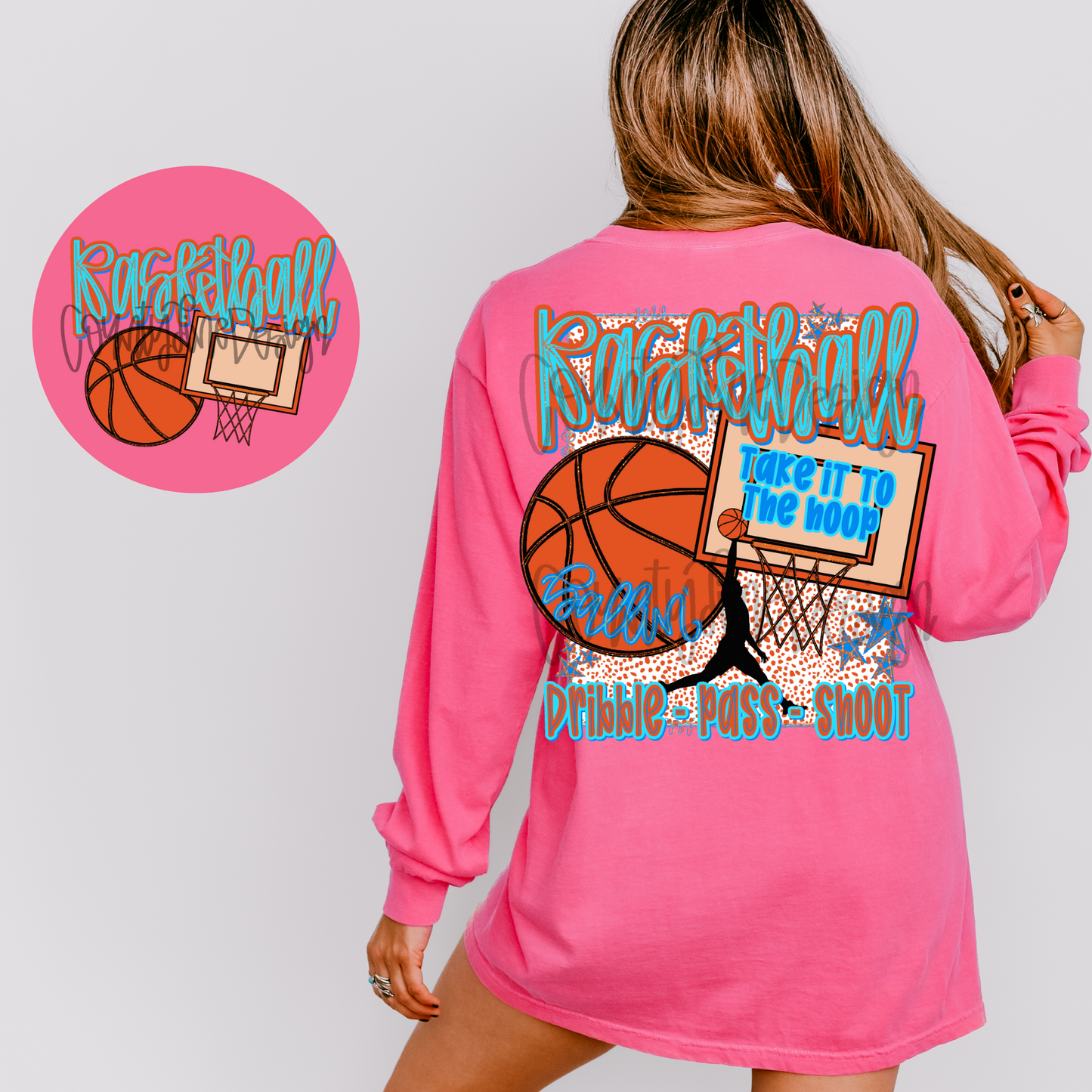 Basketball preppy PNG - POCKET DESIGN INCLUDED