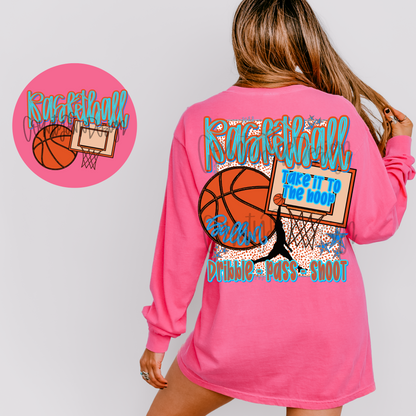 Basketball preppy PNG - POCKET DESIGN INCLUDED