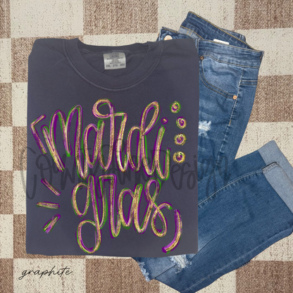 Mardi Gras painted PNG