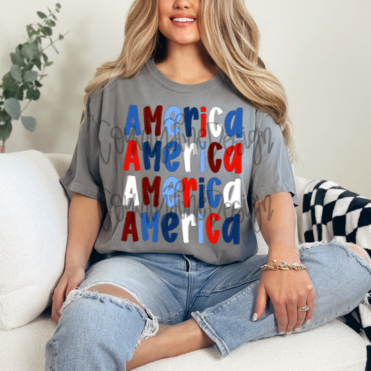 America stacked PNG