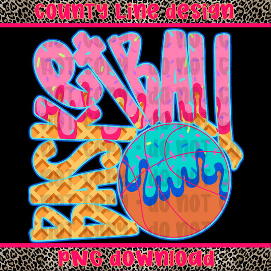 Basketball drip PNG