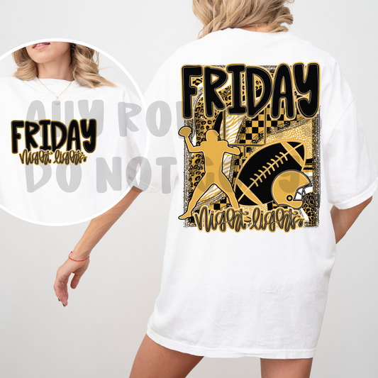 Black/Gold FridayNight Lights PNG