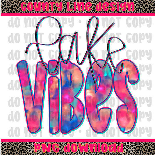Lake Vibes Foil PNG