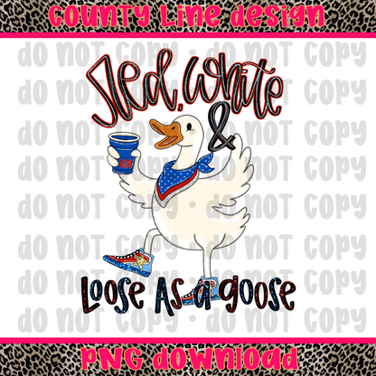 Red, White, & Goose PNG