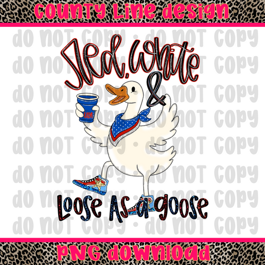 Red, White, & Goose PNG