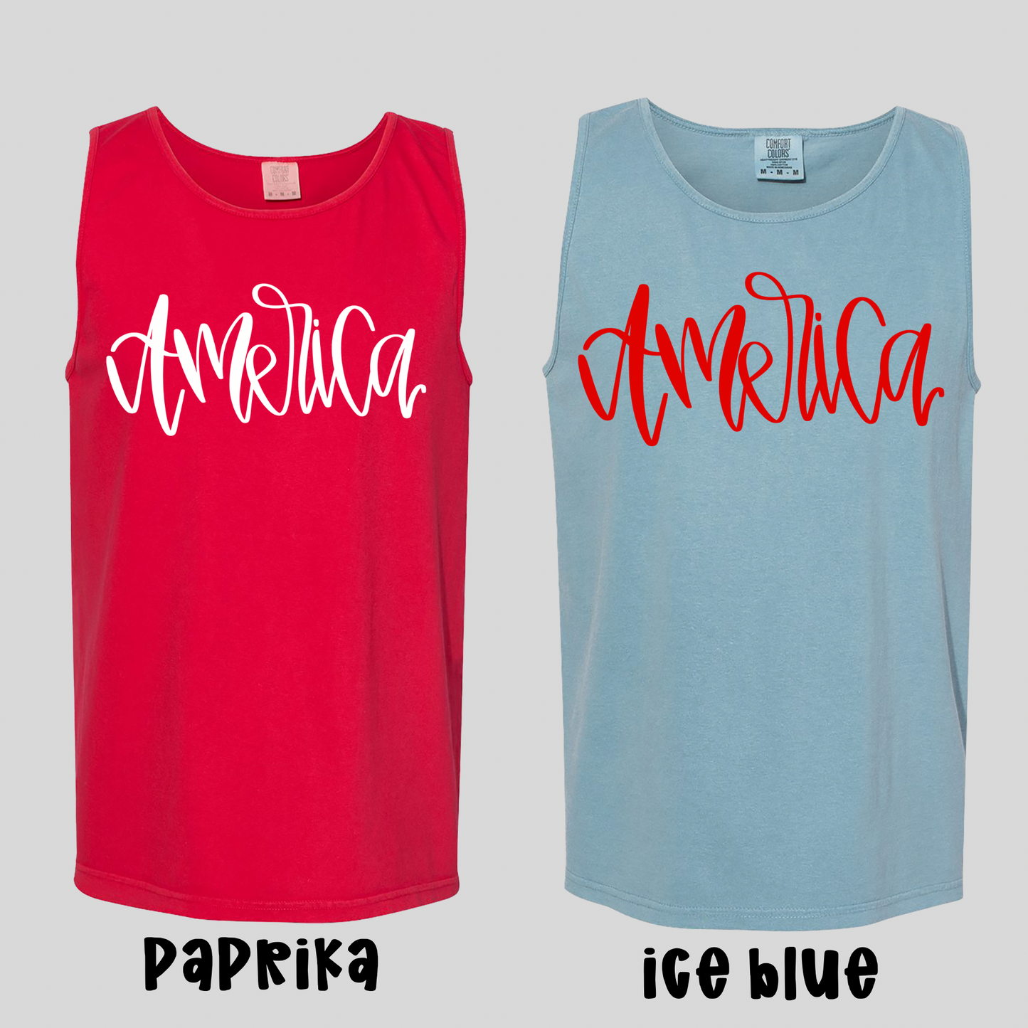 USA hand lettered - 3 PNGs