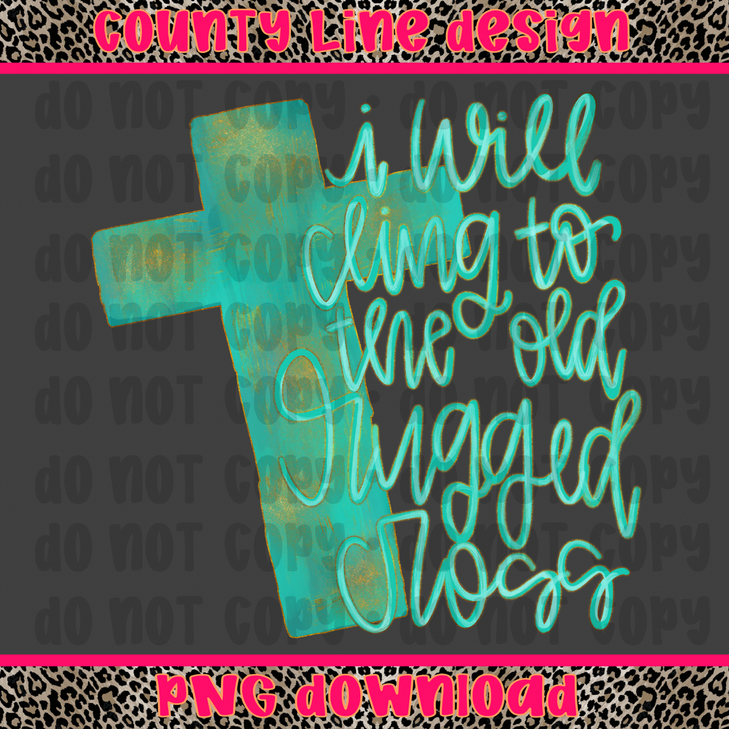 Old rugged cross PNG