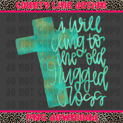 Old rugged cross PNG