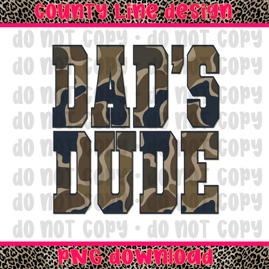 DAD’s Dude camo PNG