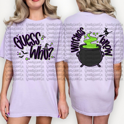 7/20 Guess who? Witches brew purple