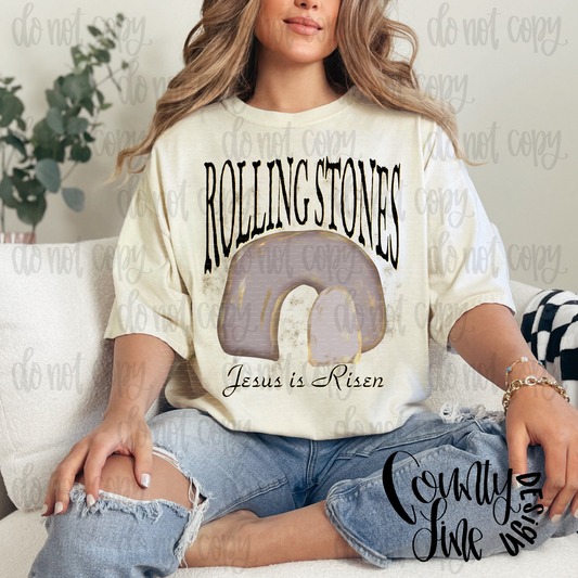 He is Risen - Stones Rolled PNG