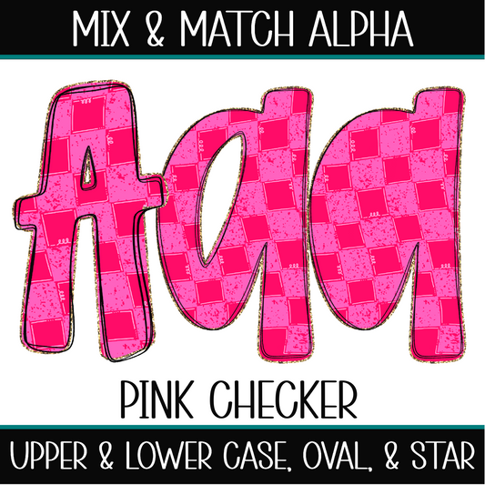 Pink checker alpha