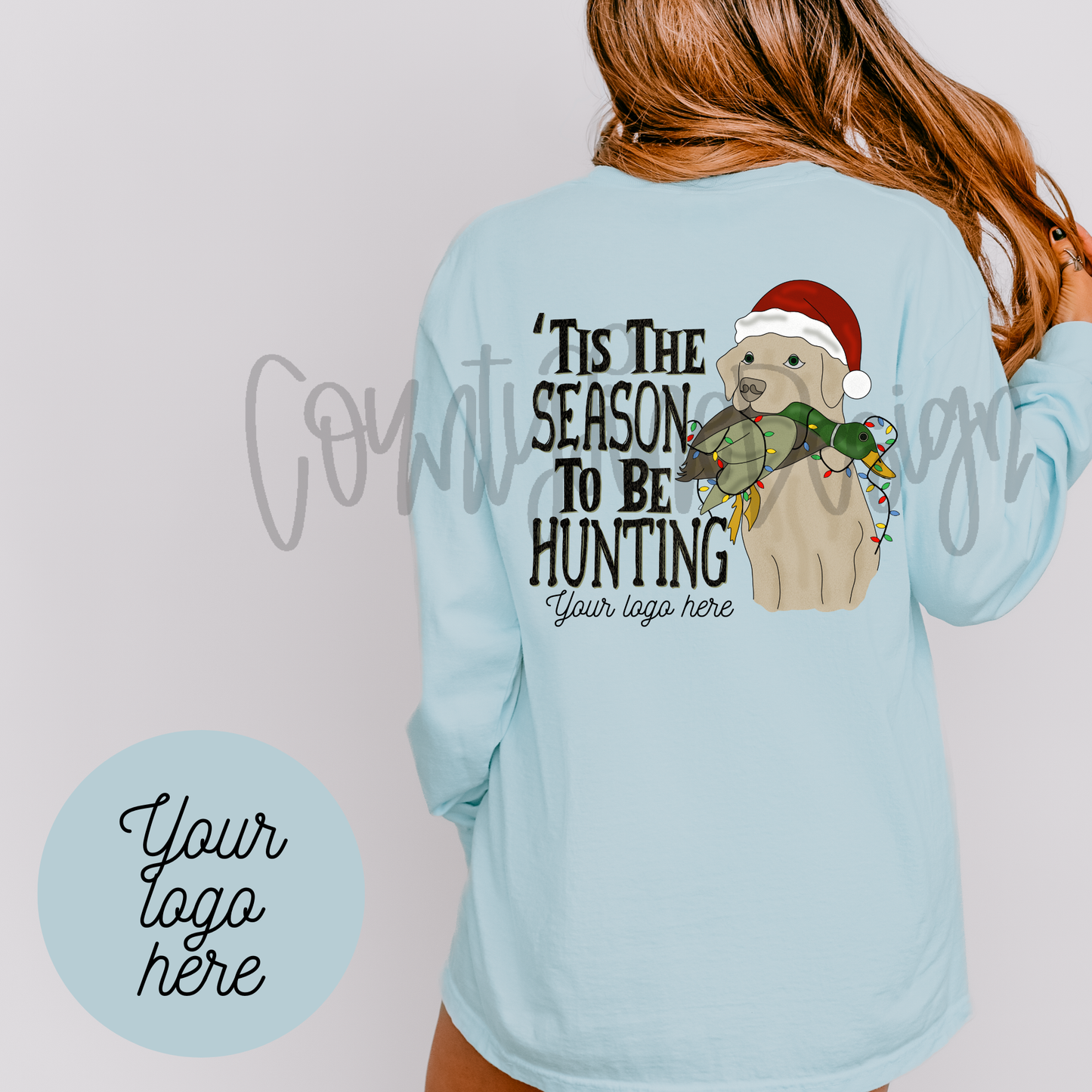Tis The Season to be Hunting Yellow Lab PNG