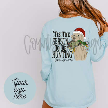 Tis The Season to be Hunting Yellow Lab PNG