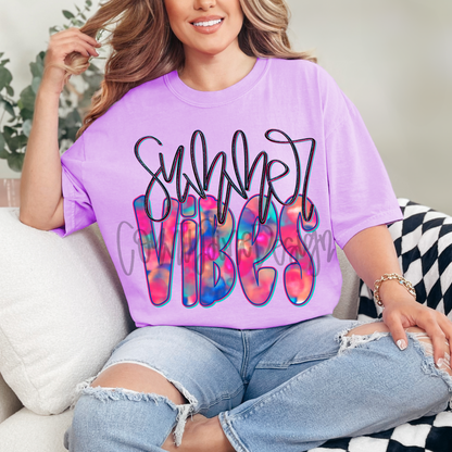 Summer Vibes Foil PNG