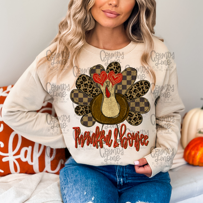 Thankful & Boujee Turkey PNG