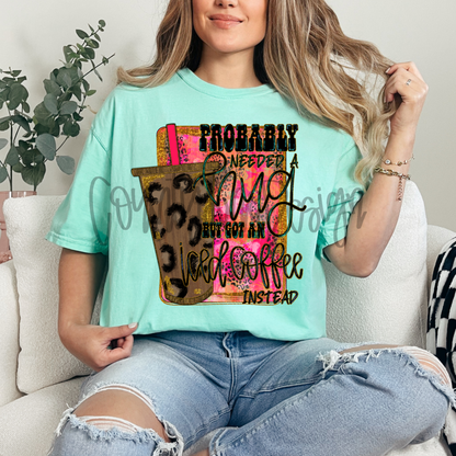 Probably needed a hug - ICED COFFEE with background PNG