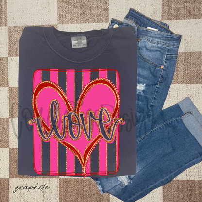 Valentines Love Heart Frame PNG
